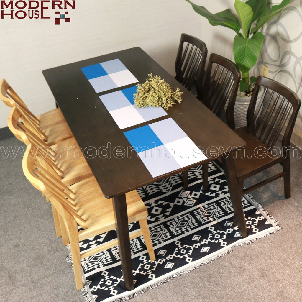 Bàn ăn gỗ tự nhiên- lựa chọn phù hợp cho gia đình trẻ