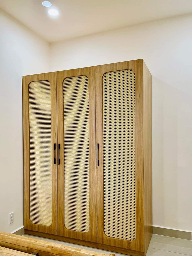 Tủ áo MDF melamin phối Mây