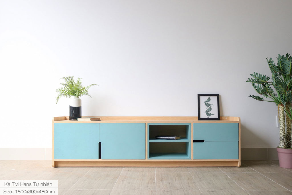 Kệ TV Hana Tự Nhiên - Xanh