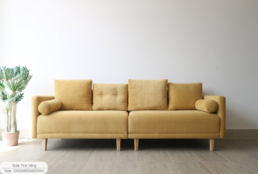 Sofa băng Tina Vàng
