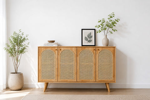 Sideboard cánh mây Anna Tự Nhiên