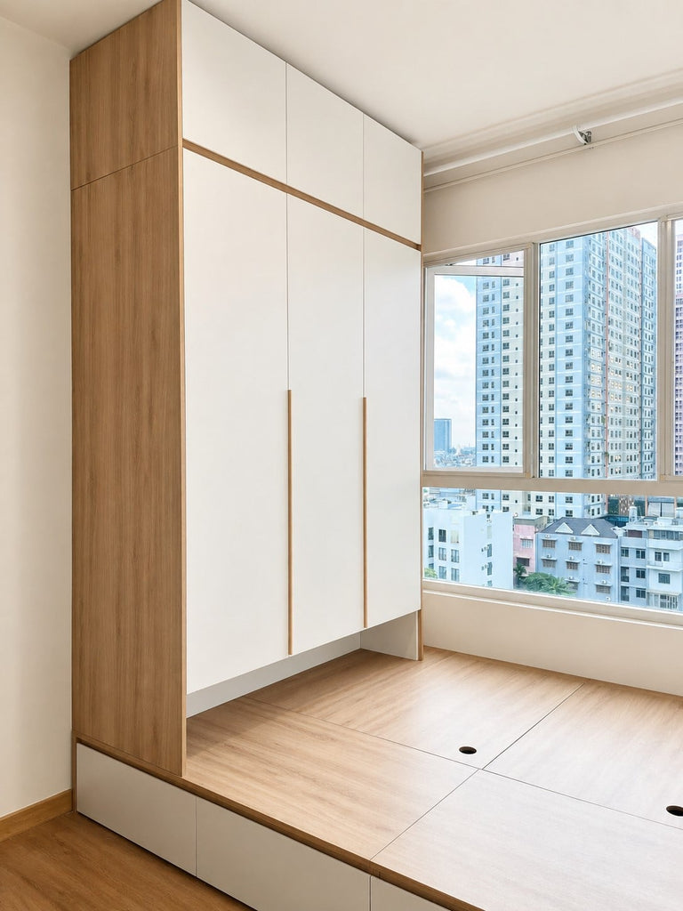 COMBO TATAMI MDF TỰ NHIÊN +  TRẮNG