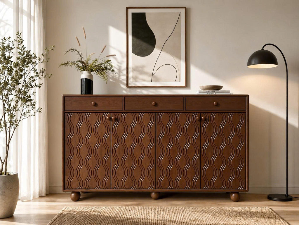 Tủ Console Lami Nâu Cao su size L