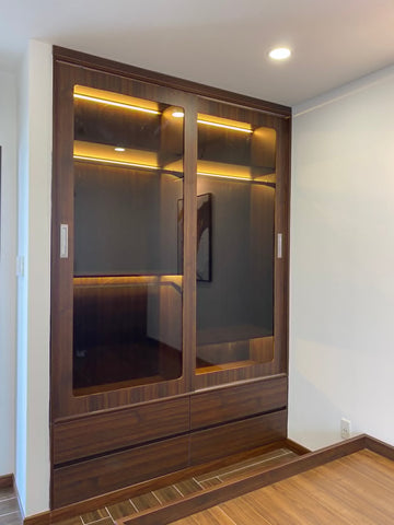 Tủ áo MDF cánh kính