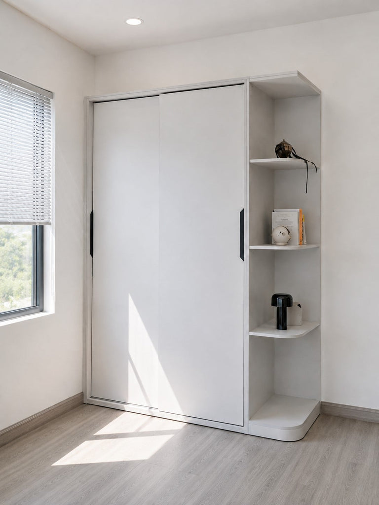 Tủ áo MDF XÁM NHẠT - CỬA TRƯỢT