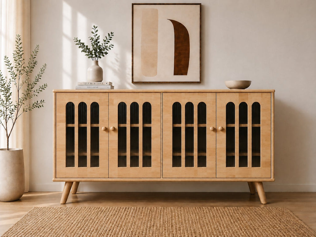SIDEBOARD AMI 4 CÁNH TỰ NHIÊN