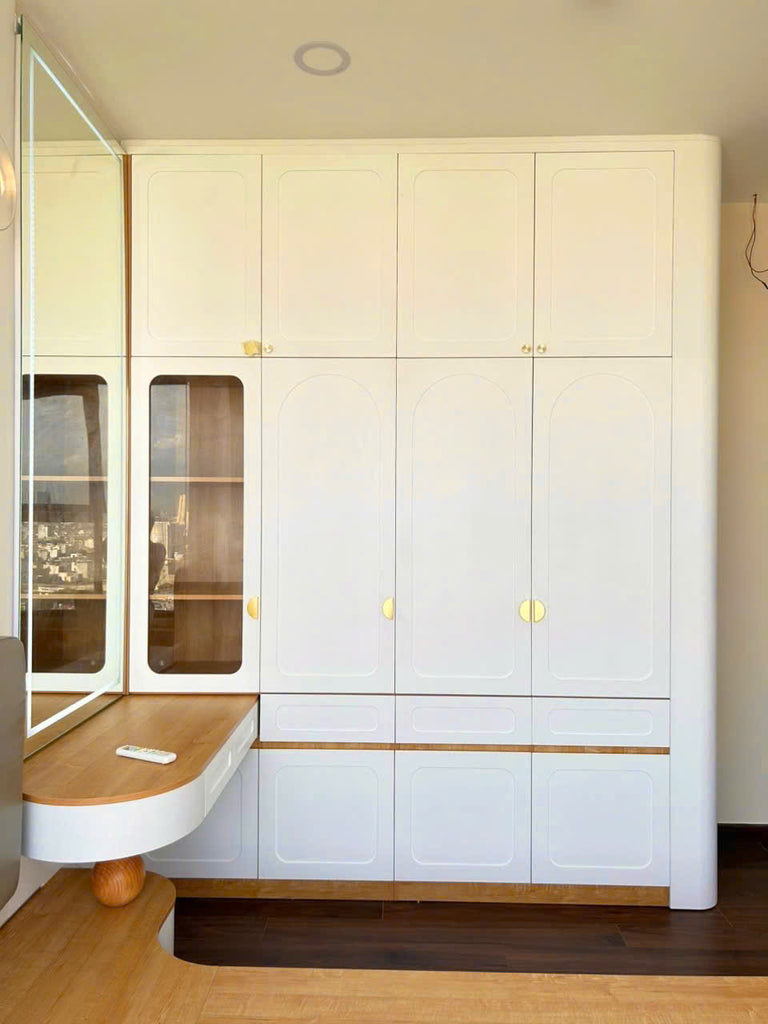 Tủ áo cánh MDF sơn