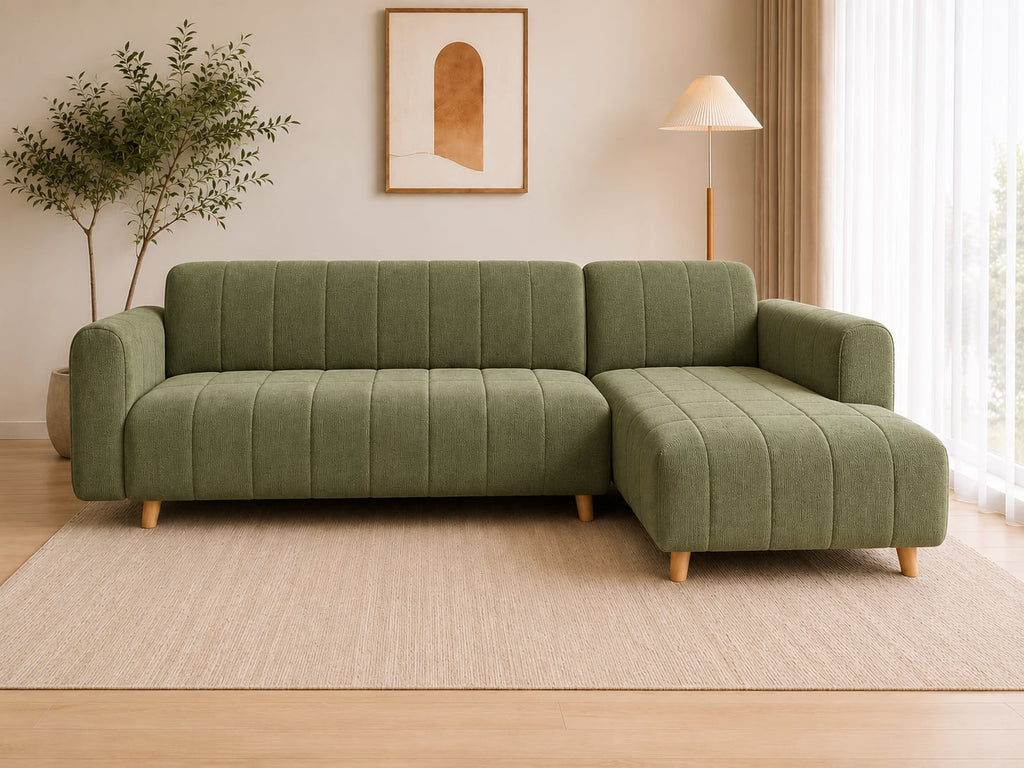 Sofa góc Hana Xanh rêu