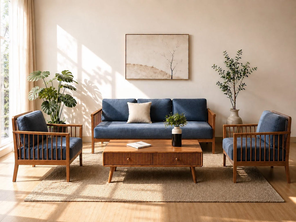 BỘ SOFA AMI XANH DƯƠNG