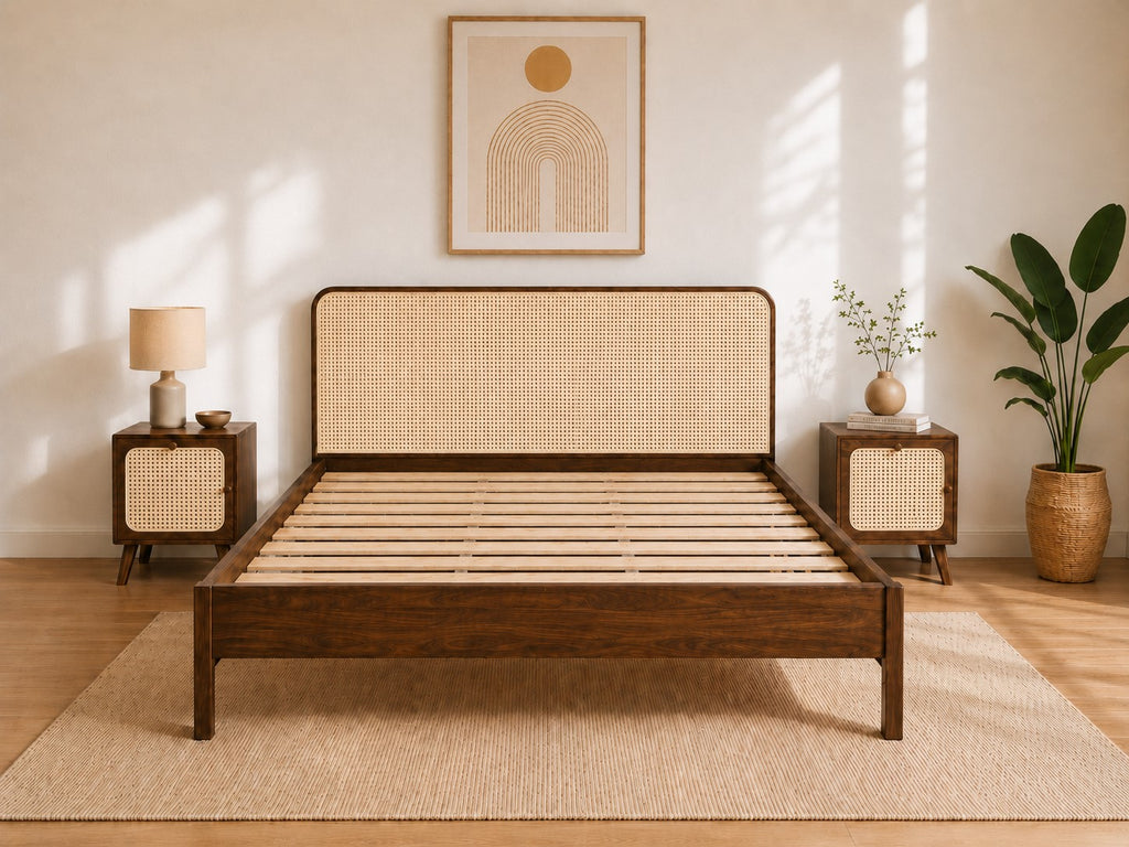 Giường mây MH-05 NÂU