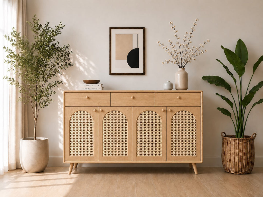 Tủ Console Rena Tự nhiên Cao su size L