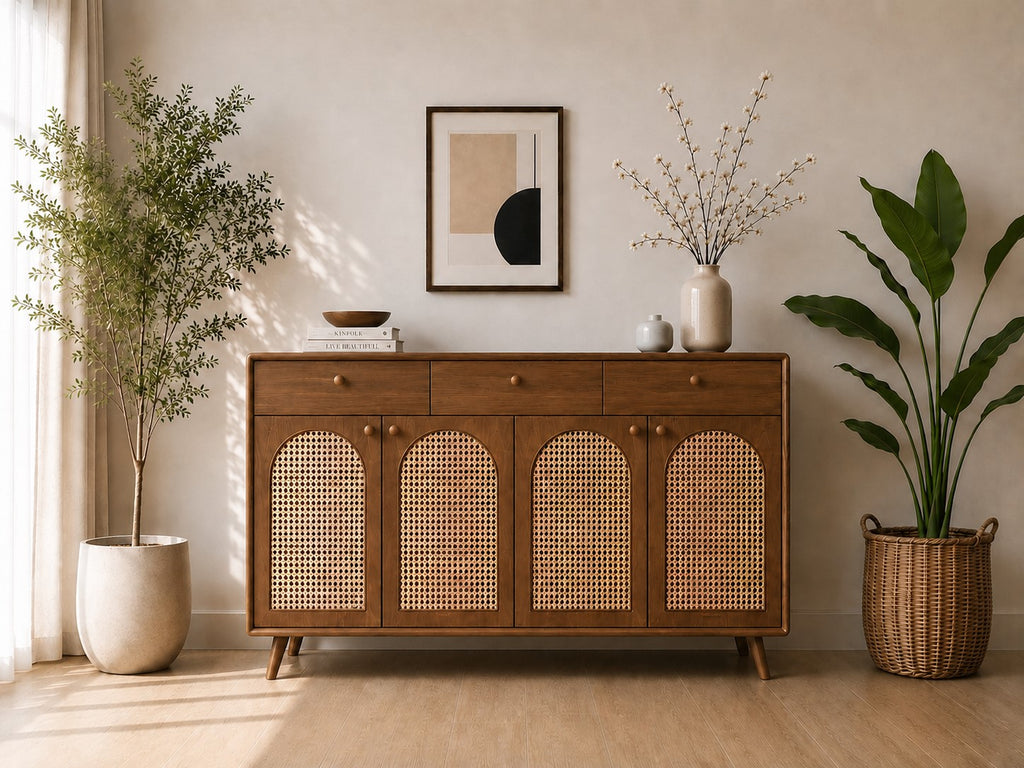 Tủ Console Rena Nâu Cao su size L