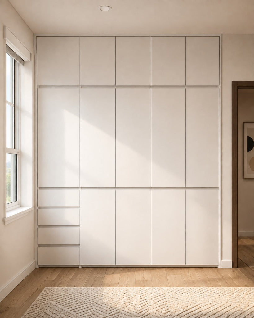 Tủ áo MDF TRẮNG 01