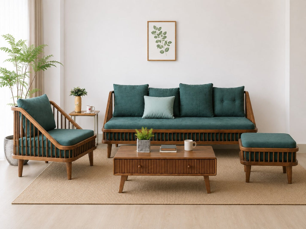 BỘ SOFA KEN XANH 309-13 NÂU