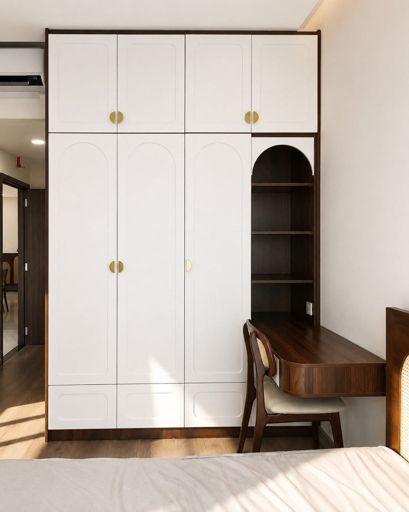 TỦ ÁO KẾT HỢP BÀN TRANG ĐIỂM