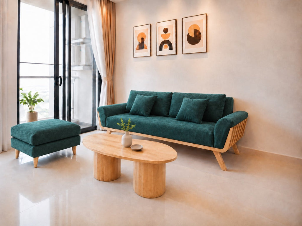 BỘ SOFA LOTUS XANH LỤC