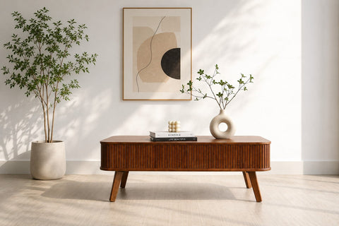 Bàn sofa Leo Nâu
