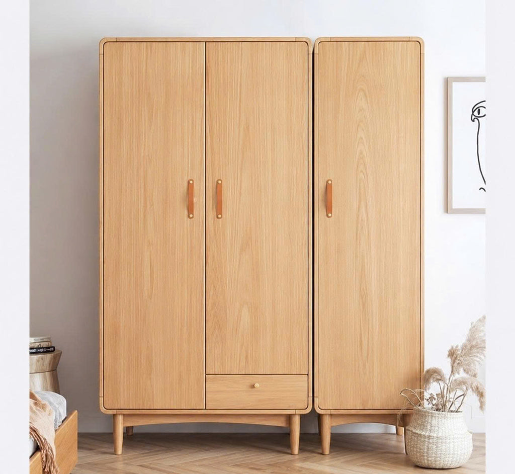 Tủ áo gỗ tự nhiên CS-01 ( màu tự nhiên )